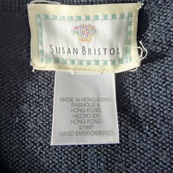 Hand Embroidered | vintage 90s | Susan Bristol | cardigan π€π - Picture 8 of 16